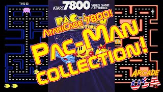 Pac Man Collection Atari 7800 [upl. by Nywnorb]