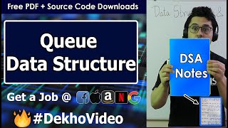 Queue Data Structure in Hindi [upl. by Ultan]