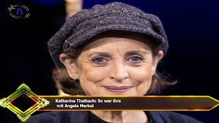 Katharina Thalbach So war ihre mit Angela Merkel [upl. by Rehc]