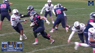 Millbrook School vs Albany Academy  Boys Varsity Football [upl. by Klatt]