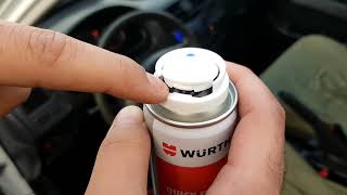 Würth Araç İç Mekan Temizleyici Sprey Bomba Nasıl Uygulanır   Würth Quick Fresh Pure [upl. by Htial]