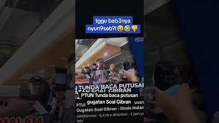 PTUN Tunda baca putusan gugatan Soal Gibran shorts ptun gibran pdip kpu wapres [upl. by Tilney176]