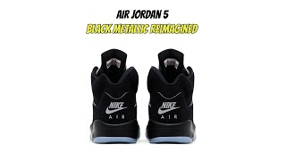 Air Jordan 5 Black Metallic Reimagined [upl. by Harihat]