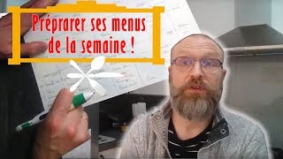 Comment créer ses menus de la semaine  menudelasemaine courses [upl. by Lilllie]