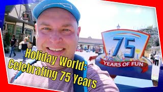 Visiting Holiday World to Celebrate Their 75th Anniversary  Holiday World Santa Claus Indiana [upl. by Aner]