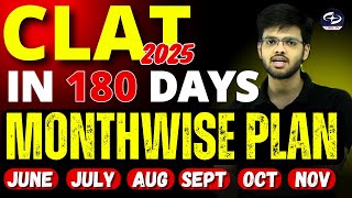 Crack CLAT in 6 months  CLAT 2025 Monthwise Preparation Plan  Abhyuday Pandey [upl. by Yezdnil]