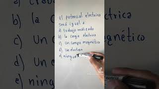 El potencial eléctrico es igual a [upl. by Rosati]