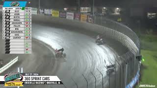 Knoxville Raceway 360 Highlights  July 27 2024 [upl. by Eve231]