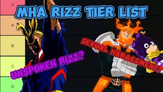 Ranking My Hero Academia Characters by Rizz Tier List [upl. by Berthold530]