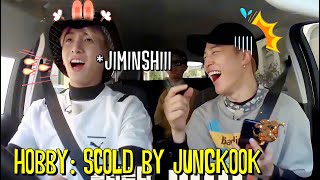 One of BTS Jimins favourite hobbies is being scolded by Jungkook Jikook Moments [upl. by Coppins]