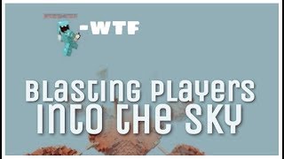 Blasting Skywars Players Into The Sky  Skywars Trapping Hypixel  Minecraft [upl. by Stockmon]