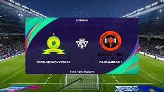 Mamelodi Sundowns vs Polokwane City 30122023 DStv Premiership PES 2021 [upl. by Lenna]