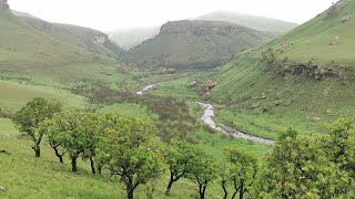 Bannerman Path hike Giants Castle Drakensberg Mountains South Africa [upl. by Crispas]