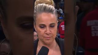 Becky Hammon halftime sideline interview [upl. by Turtle]