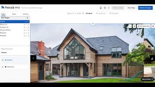 Houzz Pro How to Use Website Services Build [upl. by Eittik]