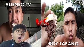 ALIENEO TV VS BOY TAPANG  REACTION VIDEO [upl. by Ylhsa12]