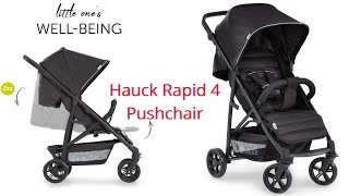 Hauck Pushchair Rapid 4 Up to 25 Kg unpacking and installation guide and review [upl. by Perzan]