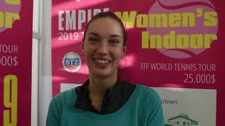 EMPIRE Womens Indoor 2019 interview 1R Tereza MIHALIKOVA SVK [upl. by Navlys351]