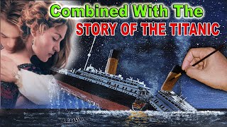 How to Draw Titanic Step by Step  Acrylic Painting Titanic  Titanic Painting  Drawing Titanic [upl. by Aimar]