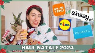 🎄HAUL NATALE 2024🎄temu sinsay primark lidl mercatini [upl. by Tessler]