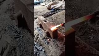 Half round Axe forging process  short video [upl. by Ishii411]