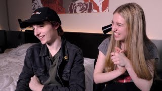 Calpurnia interview  Finn Wolfhard amp Ayla TeslerMabe part 1 [upl. by Ahtilat93]