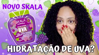 TESTEI O NOVO SKALA UVA NOS MEU CABELO CACHEADOS HIDRATAÇÃO NOS CACHOS SERÁ [upl. by Etiam536]