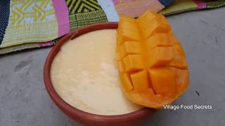 Mango Lassi Recipe  Mango Yogurt Smoothie  Summer Drink  Village Food Secrets [upl. by Ifen]