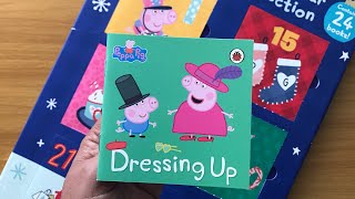 10 Dressing Up Peppa Pig Christmas Advent Calendar 24 Books  Read Aloud Books for Children [upl. by Notned]