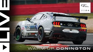 LIVE  Warmup  Donington Park  2024 British GT [upl. by Aliber]