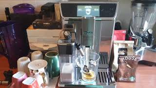 Alexa controlled DeLonghi Primadonna Elite  make capuccino [upl. by Inttirb]