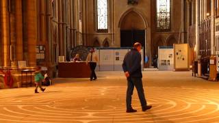 Chartres Labyrinth at Lincoln Cathedral [upl. by Losiram876]