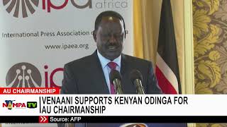 Venaani supports Kenyan Odinga for AU chairmanship [upl. by Atiniuq]