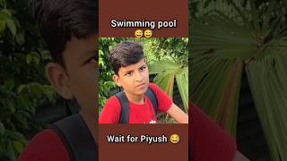 Swimming pool 😂souravjoshivlogs7028 shorts youtubeshorts [upl. by Evelc]