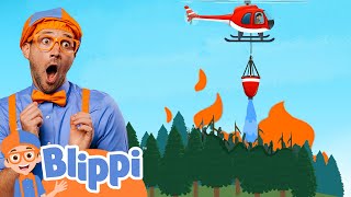 Firefighting Helicopter Song  BLIPPI  Educational Songs For Kids [upl. by Priscilla]