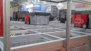 AutoStore robotic automatic storage and retrieval system in action [upl. by Hebbe]