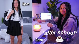 MY AFTER SCHOOL NIGHT ROUTINE 2021  Tiana Wilson 🌙🤍 [upl. by Livvie]