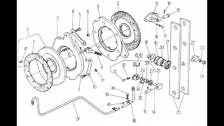 Odc31 Remont układu hamulcowego 385 Ursus Zetor 1224 902 8011 cylinderek rozpierak tarcze [upl. by Rillis771]