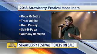 2018 Strawberry Festival tickets on sale now [upl. by Anilorac587]