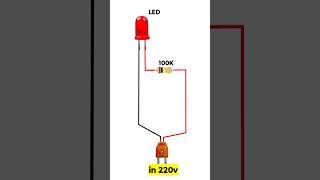 Ac 220v Thaka 5mm Led Connection shortvideo [upl. by Isborne221]