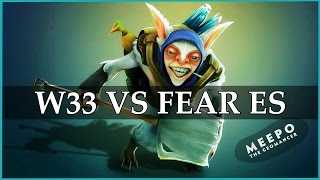 w33 Meepo vs EGFear Ember Spirit Ditya Ra SF amp Earthshaker  Dota 2 Gameplay [upl. by Alpers761]