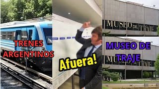 ESCANDALO por el cierre de trenes Argentinos y el museo de trajes el curro de SERGIO MAZA [upl. by Chandless]