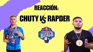 REACCIÓN RAPDER VS CHUTY  Redbull Batalla 2024 [upl. by Barthold]