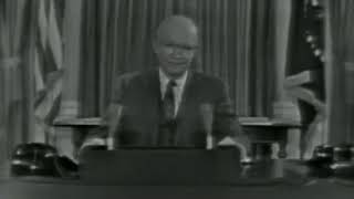 Dwight D Eisenhower  Farewell Address MilitaryIndustrial Complex speech [upl. by Nedarb]