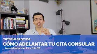 ¿Como adelantar la cita consular  Tutorial  EZ Visa [upl. by Carter]