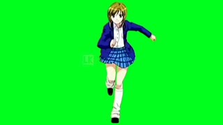 Anime Green Screen Joshi Kōsei no Mudazukai [upl. by Akaenahs939]