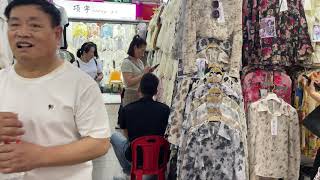 Clothing wholesale market in Guangzhou china 202442SHAHE [upl. by Refanej809]