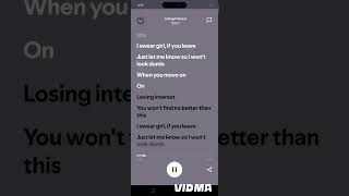 Losing interest lyrics spotify [upl. by Pinebrook905]