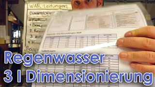 Regenwasserleitungen 3 I Dimensionierung [upl. by Nylynnej]