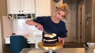 How To Stack A Layered Cake  Neurotic Mom Bakes [upl. by Aimee]